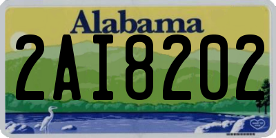 AL license plate 2AI8202