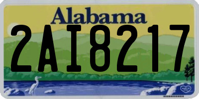 AL license plate 2AI8217