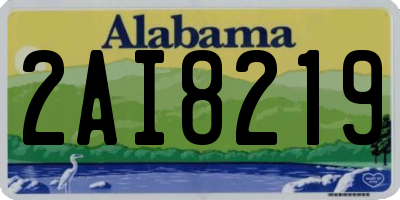 AL license plate 2AI8219