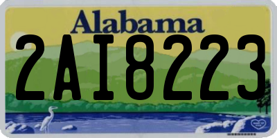 AL license plate 2AI8223