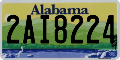 AL license plate 2AI8224