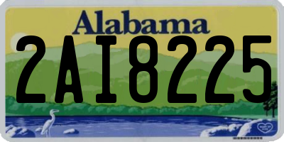 AL license plate 2AI8225