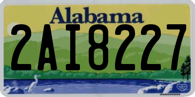 AL license plate 2AI8227