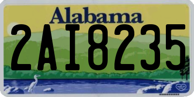 AL license plate 2AI8235