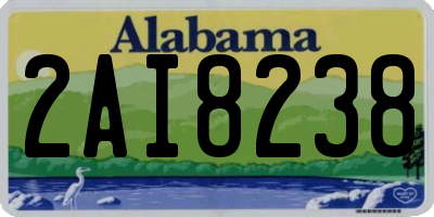 AL license plate 2AI8238