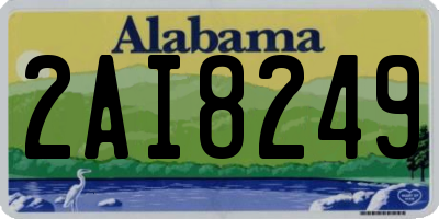 AL license plate 2AI8249