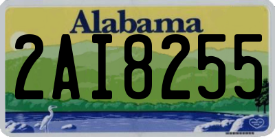 AL license plate 2AI8255