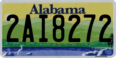 AL license plate 2AI8272