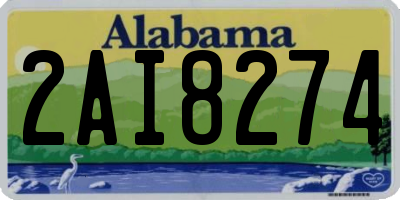 AL license plate 2AI8274