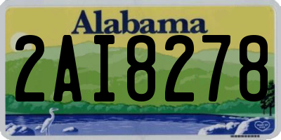AL license plate 2AI8278