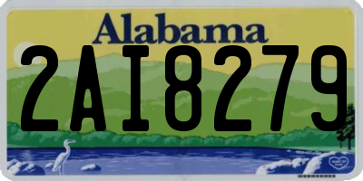 AL license plate 2AI8279