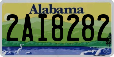 AL license plate 2AI8282