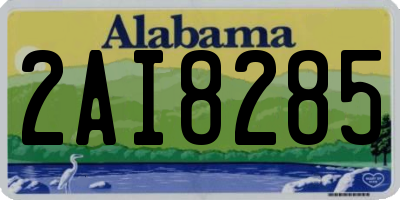 AL license plate 2AI8285