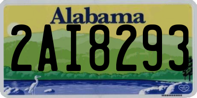 AL license plate 2AI8293