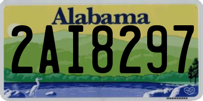 AL license plate 2AI8297