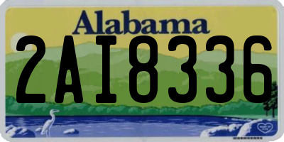 AL license plate 2AI8336