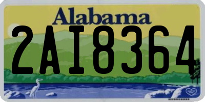 AL license plate 2AI8364