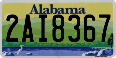 AL license plate 2AI8367