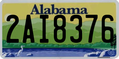 AL license plate 2AI8376