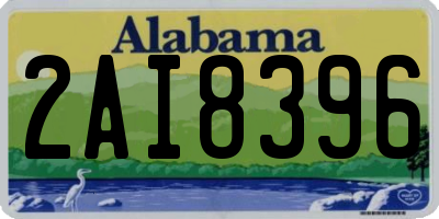 AL license plate 2AI8396