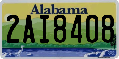 AL license plate 2AI8408