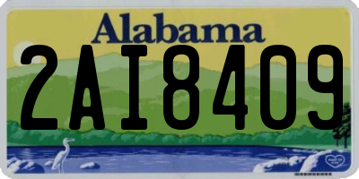 AL license plate 2AI8409