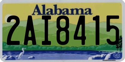 AL license plate 2AI8415