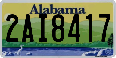 AL license plate 2AI8417