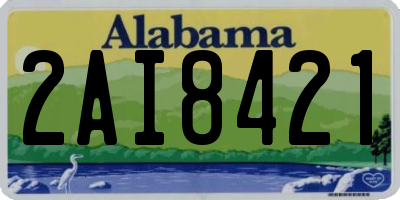 AL license plate 2AI8421