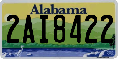 AL license plate 2AI8422
