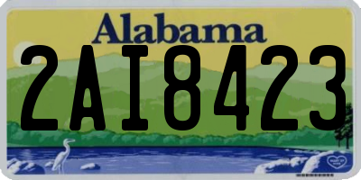 AL license plate 2AI8423