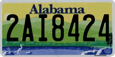 AL license plate 2AI8424