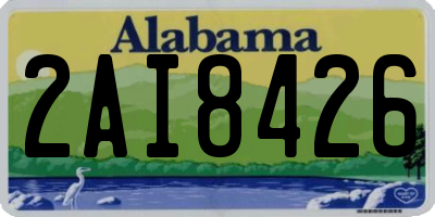 AL license plate 2AI8426