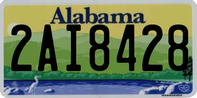 AL license plate 2AI8428