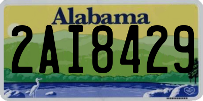 AL license plate 2AI8429