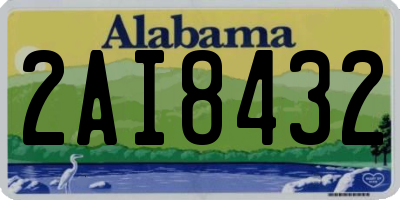 AL license plate 2AI8432