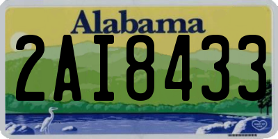 AL license plate 2AI8433
