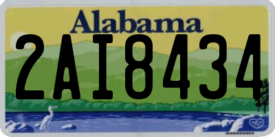 AL license plate 2AI8434