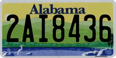 AL license plate 2AI8436
