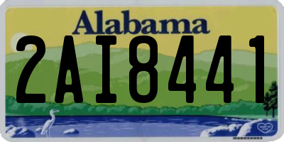 AL license plate 2AI8441