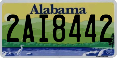 AL license plate 2AI8442