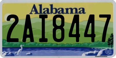 AL license plate 2AI8447
