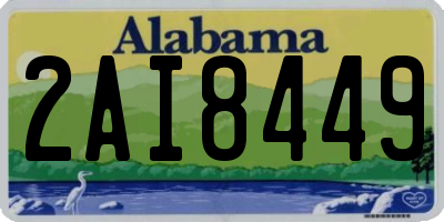 AL license plate 2AI8449