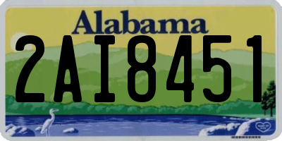 AL license plate 2AI8451
