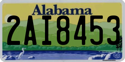 AL license plate 2AI8453