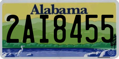 AL license plate 2AI8455