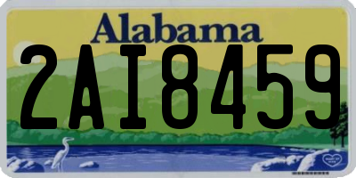 AL license plate 2AI8459