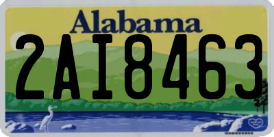 AL license plate 2AI8463