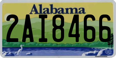 AL license plate 2AI8466