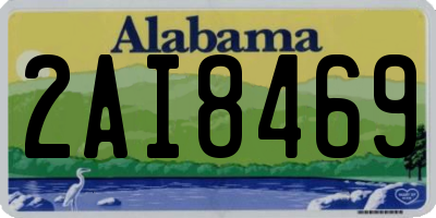 AL license plate 2AI8469